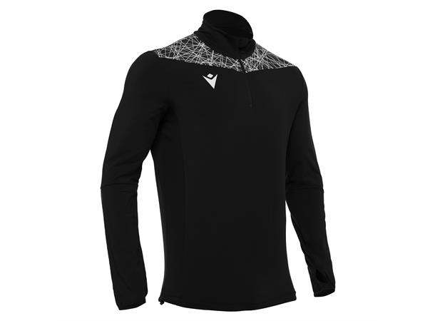 Tiber 1/4 Zip Top BLK/WHT XXL Stilren treningsgenser - Unisex 